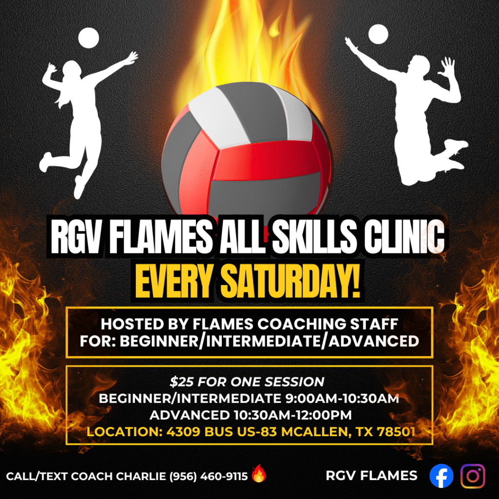 RGV Flames Saturday Clinic Flyer